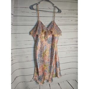 Solange Multicolor Nightgown Short  A-line Satin Finish Size 18/20